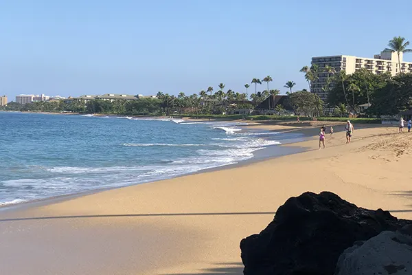 Beach in Kaanapali. 