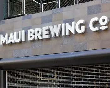 Mauji Brewing Co. brewery front logo.