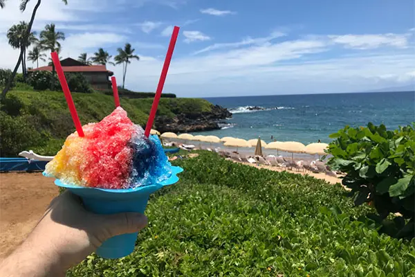 Shave ice in Lahaina, Maui.