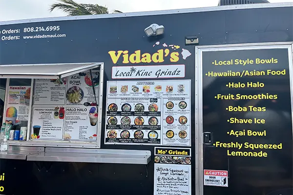 Vlad's food truck in Kihei, Maui. 