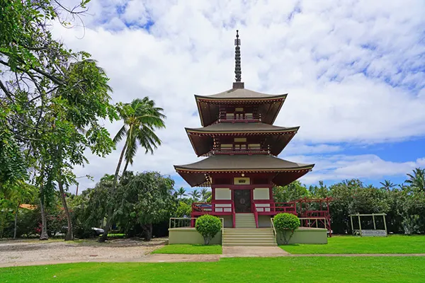 Temple in Maui.