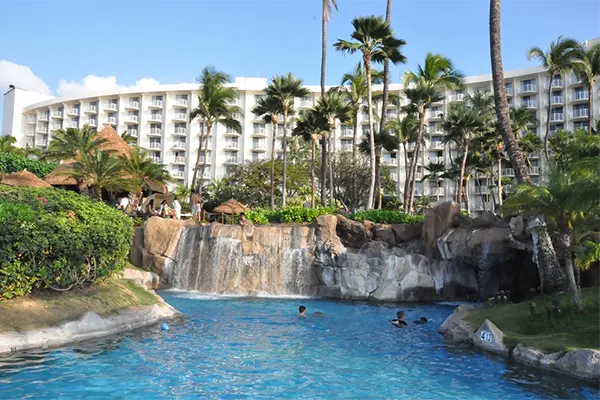 Resort with pool in Maui. 