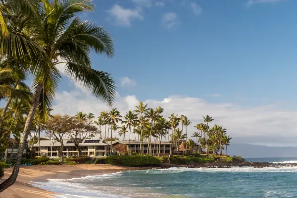 Napili Bay, along the beach in Maui. 