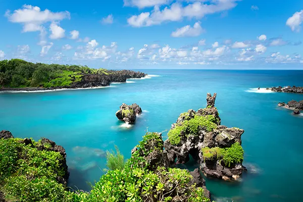 Road to Hana, Black Sand Beach, Waianapanapa State Park, Maui