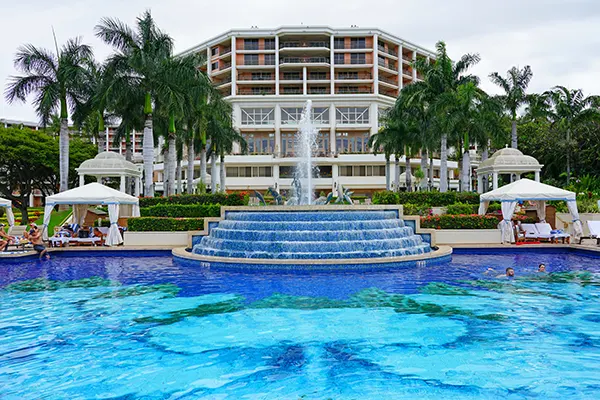 Pool with fountain at the Grand Wailea in Maui.