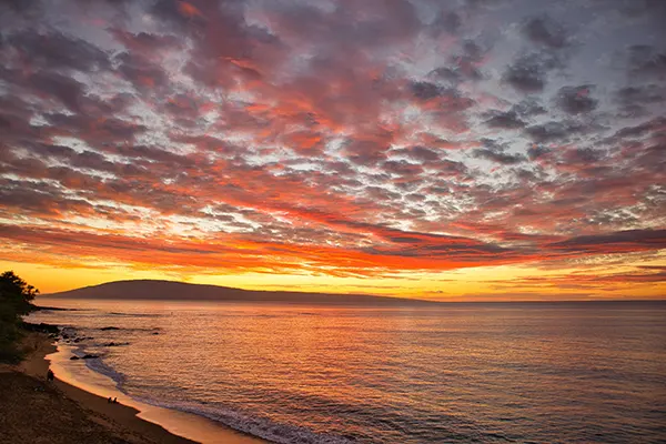 Maui Lahaina Sunset and Lanai Island